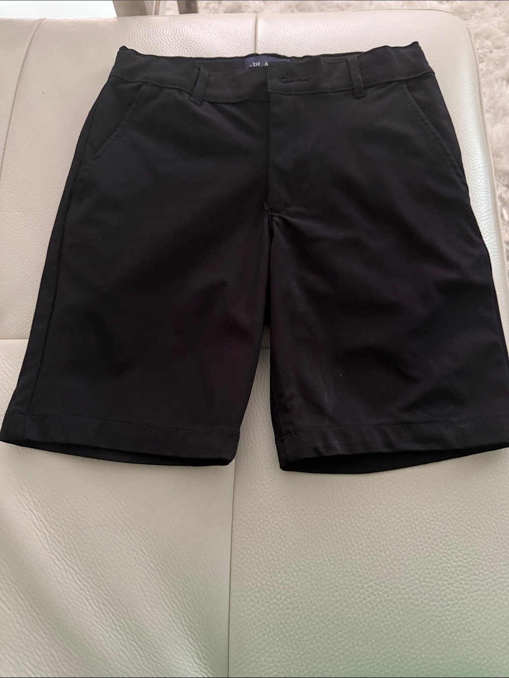 The Children's Place Black Performance Flat-Front Shorts
